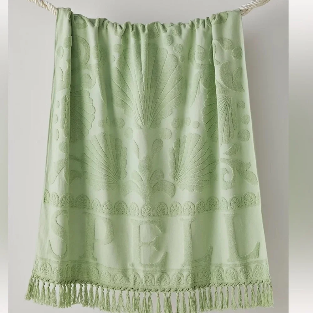 NWT Spell Seashell Beach Towel in Pistachio